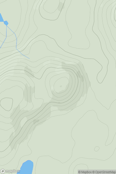 Thumbnail image for Tom a' Chliabhain [Glen Albyn and the Monadh Liath] showing contour plot for surrounding peak